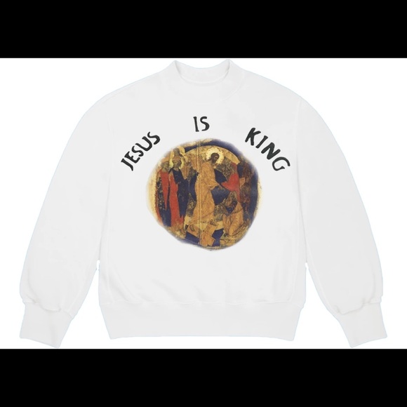 Kanye West Jesus Is King Painting Crewneck II - Picture 1 of 1